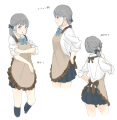 制服+エプロン=