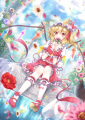 お花に囲まれフランちゃん