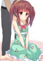 智絵里ちゃんの肩をもみもみ