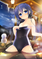 混浴スク水温泉！！