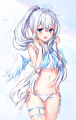 白いポニテ