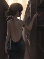 本を探す少女