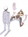 提督を脅迫する金剛
