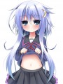 お腹撫でてのポーズ