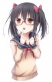 赤メガネな子